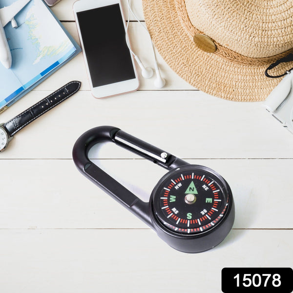Clip Snap Hook Mini Compass (1 Pc / Mix Design) - luckystorebuy.in