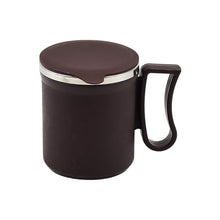 Coffee Mug with Lid and Handle - Plastic Covered Stainless Steel Mug (Random Color, Approx 200 ML) - luckystorebuy.in