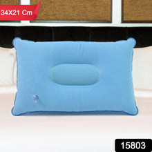 Comfortable Inflating Travel Pillow (34×21 Cm / 1 Pc / Mix Color) - luckystorebuy.in