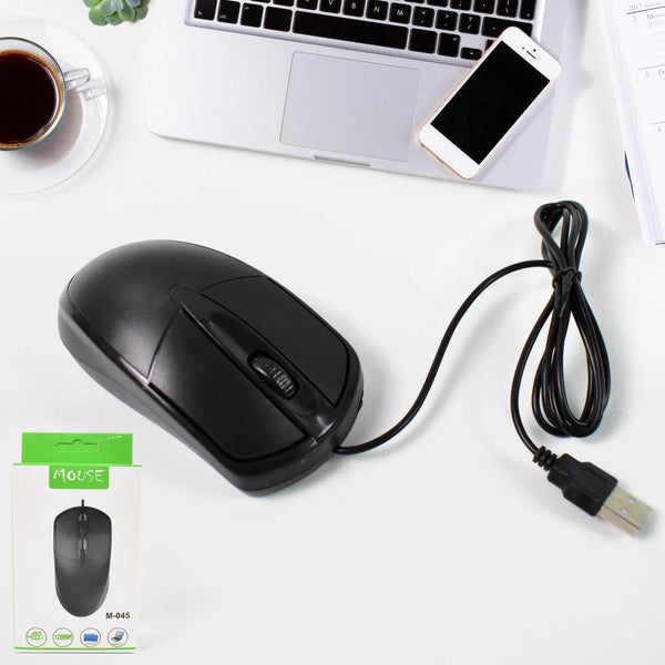 Computer / Laptop Wired Optical Mouse, M - 045 (1 Pc) - luckystorebuy.in