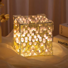 Cube Tulip Night Lamp | Led Decorative Nights Lamp (Multicolor & Design / 1 Set) - luckystorebuy.in