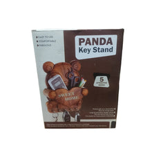 Cute Plastic Panda Key Holder, Wall Key Rack with 5 Hooks (1 Pc) - luckystorebuy.in