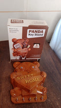 Cute Plastic Panda Key Holder, Wall Key Rack with 5 Hooks (1 Pc) - luckystorebuy.in