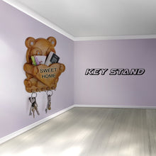 Cute Plastic Panda Key Holder, Wall Key Rack with 5 Hooks (1 Pc) - luckystorebuy.in