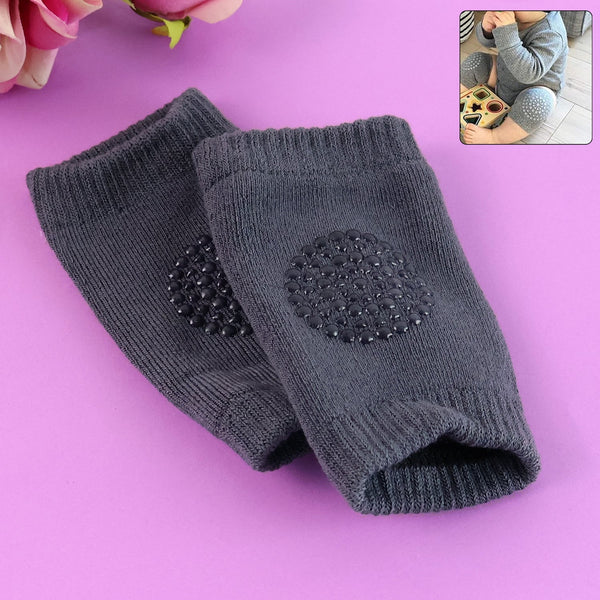 Dark Grey Toddler Wool Knit Leg Warmer (Knee Guard) - luckystorebuy.in