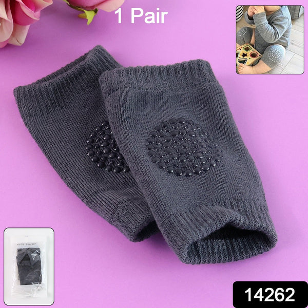 Dark Grey Toddler Wool Knit Leg Warmer (Knee Guard) - luckystorebuy.in