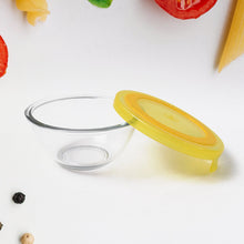 Dazzle Glass Bowl Set Mixing / Storage Bowls with Lids (3 pcs Set) - luckystorebuy.in