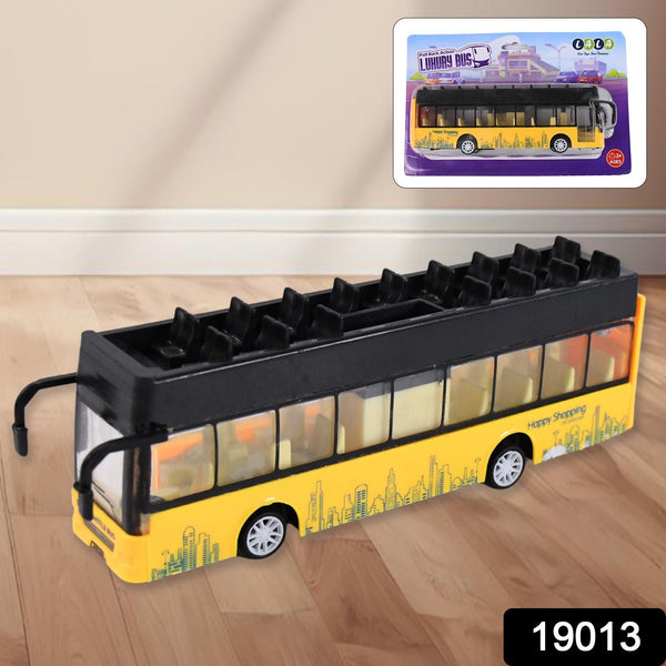 Die - cast Alloy London Long Bus Double Decker Sightseeing Bus - luckystorebuy.in