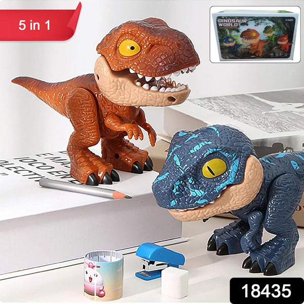 Dinosaur Stationery Set 5 - in - 1 Dinosaur (1 Set) - luckystorebuy.in