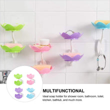 Double Layer Flower Self Draining Soap Dish Holder, Bathroom Shower Soap Holder Dish Storage Plate Tray for Bathroom, Kitchen, Bathtub - luckystorebuy.in