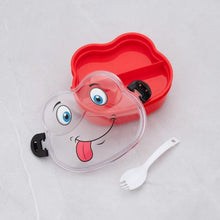 Double Layer Froggy Shape Lunch Box with Spoon (1 Pc / Mix Color) - luckystorebuy.in