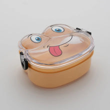 Double Layer Froggy Shape Lunch Box with Spoon (1 Pc / Mix Color) - luckystorebuy.in