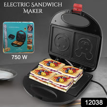 Double Sided Heating 750W Electric Sandwich Maker (1 Pc) - luckystorebuy.in