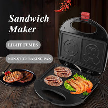 Double Sided Heating 750W Electric Sandwich Maker (1 Pc) - luckystorebuy.in