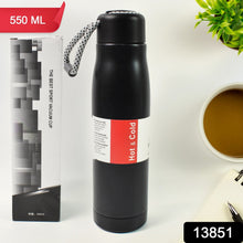 Double Wall Vacuum Insulated Water Bottle (550 ML) - luckystorebuy.in