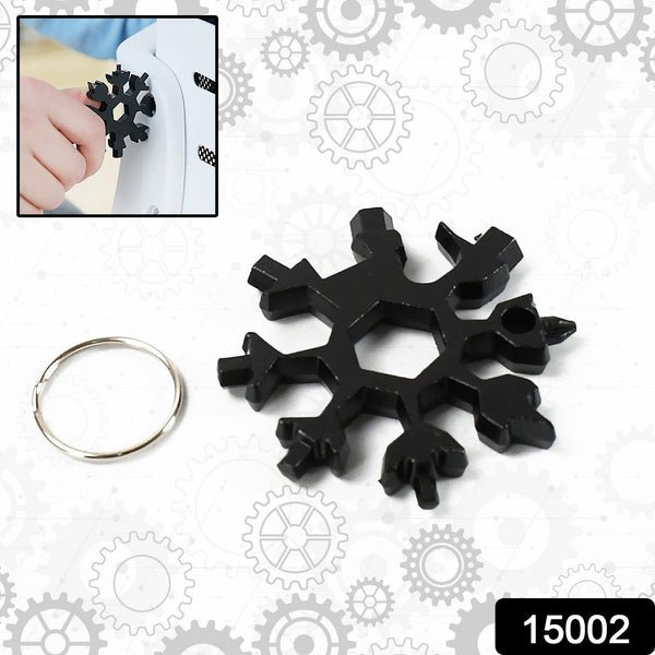 Durable 18 - in - 1 Snowflake Multi - Tool – Portable Bottle Opener, Phillips Screwdriver & Wrench Kit - luckystorebuy.in