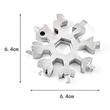 Durable & Portable 18 in 1 Snowflake Multi - Tool, Snowflake Bottle Opener Flat Phillips Screwdriver Kit Wrench - luckystorebuy.in