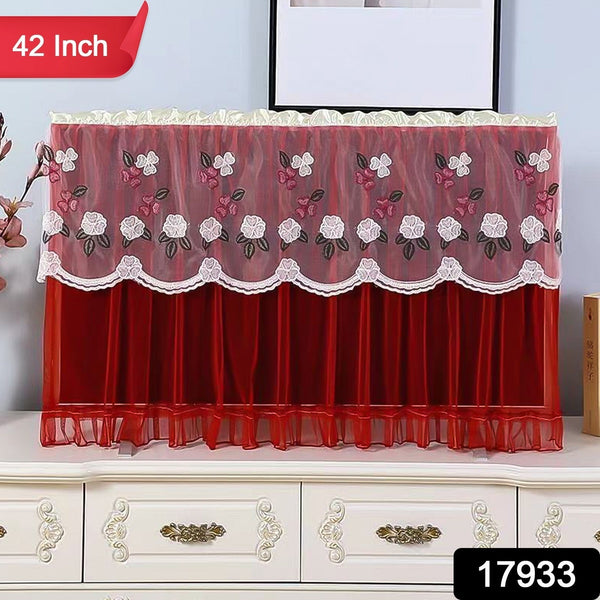 Dustproof Cover For Indoor, TV Screen Protector Cloth Cover (42 Inch / Mix Color) - luckystorebuy.in