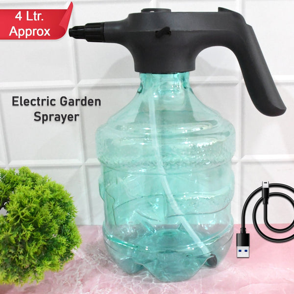 Electric Spray Bottle Garden Sprayer Automatic Watering Can (1 Pc / 4 Ltr. Approx) - luckystorebuy.in