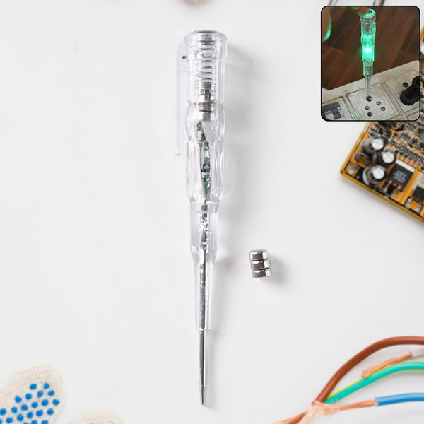 Electrical Detector Slotted Screwdriver With Small Batteries (1 Pc) - luckystorebuy.in