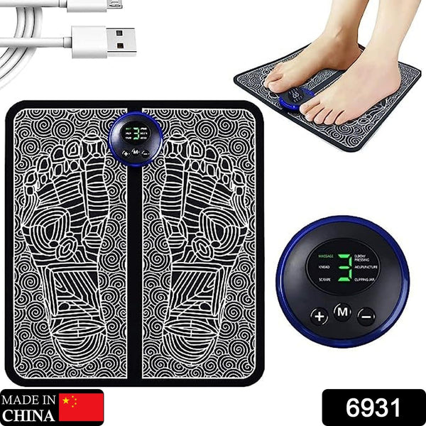 EMS Foot Massager, Electric Feet Massager, Deep Kneading Circulation Foot Booster for Feet and Legs Muscle Stimulator, Folding Portable Electric Massage Machine (Mix Design) - luckystorebuy.in