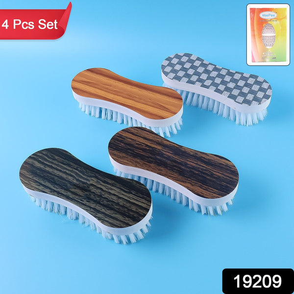 Ergonomic Cloth Washing Brush Set (4 Pc) - luckystorebuy.in