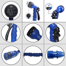 Expandable Magic Garden Hose with Spray Gun, Approx 4 Metre Pipe (1 Set / Mix Color) - luckystorebuy.in