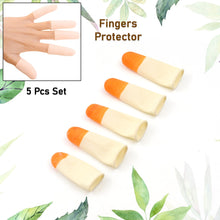 Finger Caps, Silicone Finger Protectors Sleeves (Finger Cots / 5 Pcs Set) - luckystorebuy.in