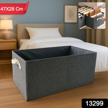 FOLDABLE CLOTH STORAGE BOX WITH HANDLES (47×28 CM) - luckystorebuy.in