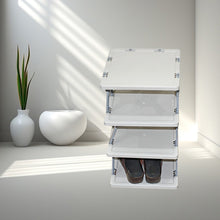 Foldable Shoe Rack (1 Pc, 4 Layers): Space - Saving, Entryway Storage - luckystorebuy.in