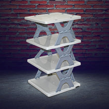 Foldable Shoe Rack (1 Pc, 4 Layers): Space - Saving, Entryway Storage - luckystorebuy.in