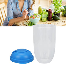 Fruit and Vegetable Salad Cups Easy Clean Salad Mixing Cup for Business People for Business Travel (1Pc) - luckystorebuy.in