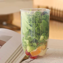 Fruit and Vegetable Salad Cups Easy Clean Salad Mixing Cup for Business People for Business Travel (1Pc) - luckystorebuy.in
