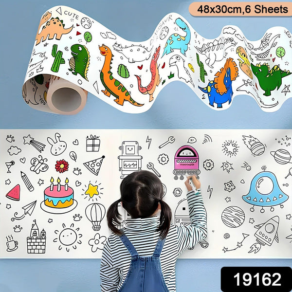 Fun and Educational Coloring Roll (1 Pc) - luckystorebuy.in