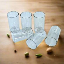 Ganesh Classic Plastic Glass Set of - 6 (Each Glass 350ml) - luckystorebuy.in