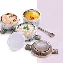 Ganesh Steko - 3 Triple Layer Stainless Steel Insulated Lunch Box Set - luckystorebuy.in