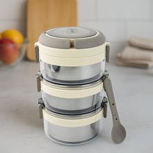 Ganesh Steko - 3 Triple Layer Stainless Steel Insulated Lunch Box Set - luckystorebuy.in