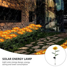 Garden Solar Sunflower Outdoor LED Light Inserted Ground Simulation Plant (4 Pcs Set) - luckystorebuy.in