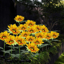 Garden Solar Sunflower Outdoor LED Light Inserted Ground Simulation Plant (4 Pcs Set) - luckystorebuy.in