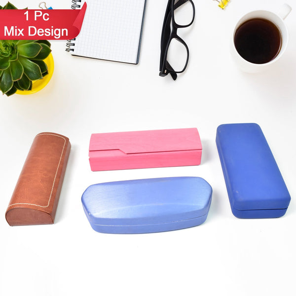 Glasses Case Eyeglasses Holder Storage Box (1 Pc / Mix color & Design) - luckystorebuy.in