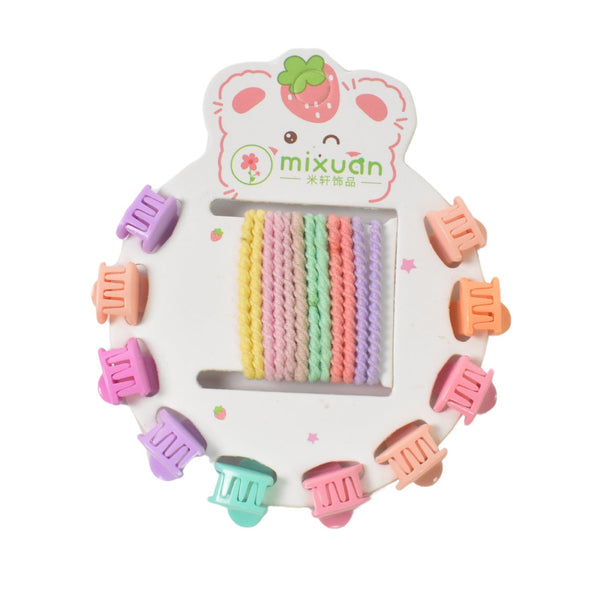 Hair Clips & Hairband for Girls Kids Hair Accessories (22 Pcs Set / Mix Design) - luckystorebuy.in