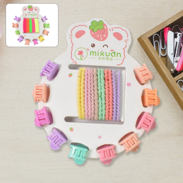 Hair Clips & Hairband for Girls Kids Hair Accessories (22 Pcs Set / Mix Design) - luckystorebuy.in