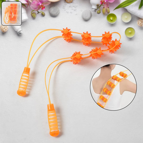 Handheld Back Massage Roller Rope (1 Pc) - luckystorebuy.in