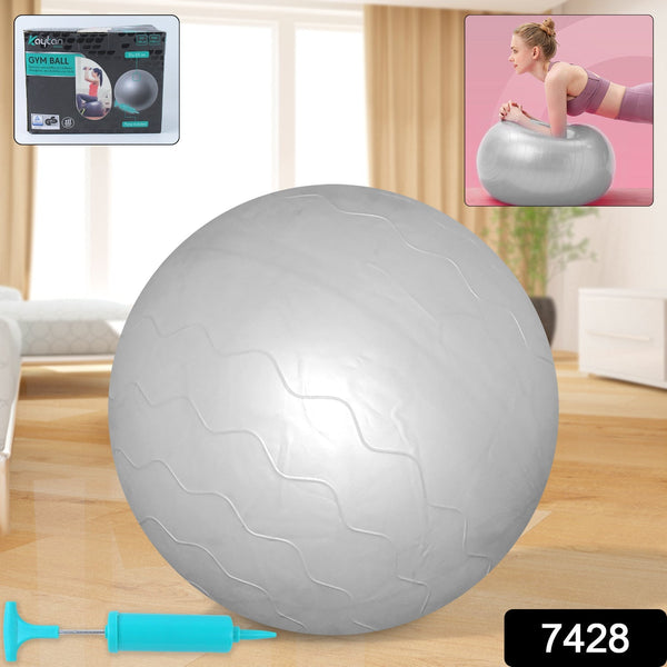 Heavy Duty Gym Ball Non - Slip Stability Ball with Foot Pump for Total Body Fitness - luckystorebuy.in