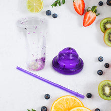 High Quality Plastic Creative Cold Drink Cup / Tumble, Reusable Tea Coffee Tumbler with Lid and Straw, Double Wall Plastic Drinking Sport Bottle, Travel Tumbler (1 Pc / Mix Color) - luckystorebuy.in