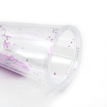 High Quality Plastic Creative Cold Drink Cup / Tumble, Reusable Tea Coffee Tumbler with Lid and Straw, Double Wall Plastic Drinking Sport Bottle, Travel Tumbler (1 Pc / Mix Color) - luckystorebuy.in