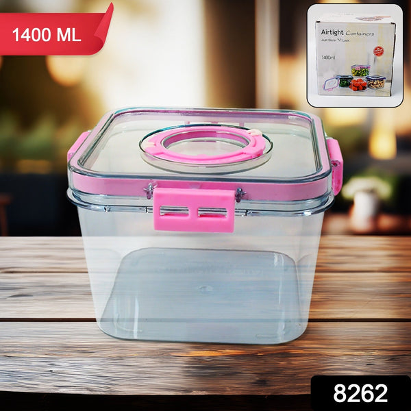 High Quality Plastic Food Storage Container Clear Washable Refrigerator Food Box Food Container Fruit Box Container with Lid (1400 ML) - luckystorebuy.in