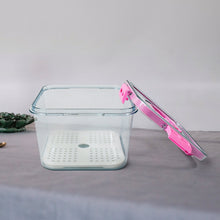 High Quality Plastic Food Storage Container Clear Washable Refrigerator Food Box Food Container Fruit Box Container with Lid (1400 ML) - luckystorebuy.in