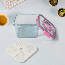 High Quality Plastic Food Storage Container Clear Washable Refrigerator Food Box Food Container Fruit Box Container with Lid (1400 ML) - luckystorebuy.in