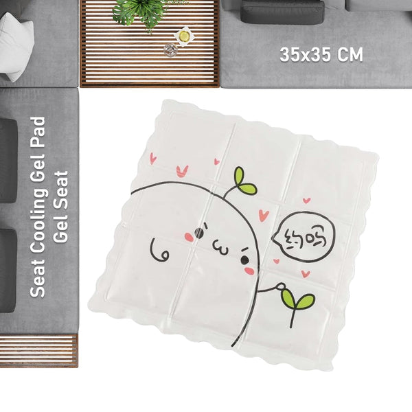 Ice Pad Cartoon Cute Summer Gel Cooling Office Cushion (35×35 CM / 1 Pc) - luckystorebuy.in